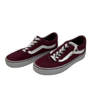 Vans Women's Sneaker Shoes "Old Skool" 500714 Lace-Up Maroon Suede Size 6.5